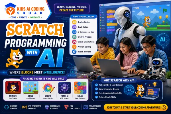 AI & Coding Grandmaster Course for Kids Age 5 to 15